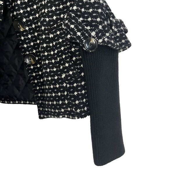 G.E.T. Equipment General Technique Black Wool Jacket Women’s Large Winter Coat - Picture 10 of 10